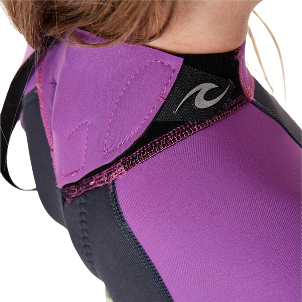 2026 Rip Curl Groms Omega 1.5mm Back Zip Traje De Primavera Neopreno 000TSP - Purple